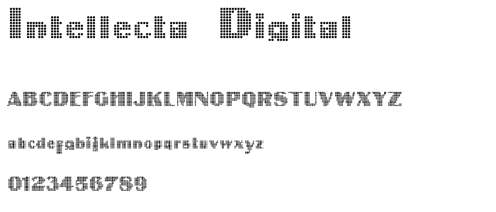 Intellecta Digital font